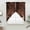 Brown, variant on Coffee Beans Swag Curtains for Kitchen/Bedroom/Living Room, Dark Brown Falling Cafe Bean Sacks Modern Scalloped Curtains 63 Inch Long, Window Swag Topper Curtains Valances 2 Panels Set 36"x63"