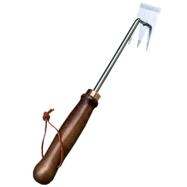 Ensemble Mécanique, Râteau Désherbeur Outil de Désherbage Outil de Tonte Multi-Usage en Acier Inoxydable Fleur en Pot Pointue Houe Pot de Presse Râteau, Outil de Garniture