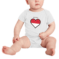thumbnail image 2 of Monaco Flag Heart Love Funny Baby Bodysuit Clothes, 2 of 5