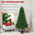 thumbnail image 6 of Costway 6 FT Artificial Xmas Tree with 821 PVC Branch Tips 560 Warm White LED Lights, 6 of 12