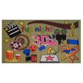 thumbnail image 1 of Tapis rectangle amusant pour enfant L'heure du cinéma multicolore nylon, 1 of 2