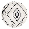 thumbnail image 3 of Unique Loom Morocco Collection Area Rug - Rif (7' Round Ivory/Black), 3 of 10