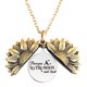 thumbnail image 1 of Collar vintage con girasol que se puede abrir, colgante de acero inoxidable con grabado de doble capa, collar de aleación con girasol, estilo europeo y americano, 1 of 5