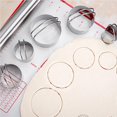 thumbnail image 3 of stanreset 5pcs Biscuit with Handle Stainless Steel Round Circle Pastry Baking Molds Tools, 3 of 6
