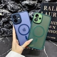 thumbnail image 4 of Ancove Compatible with iPhone 16 Pro Magnetic Case, Upgraded [Full Camera Protection] [Compatible with Magsafe] [Translucent Matte] Shockproof Protective Phone Case Cover,Blue, 4 of 5