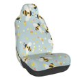 thumbnail image 1 of Wukai Bees Full Set Car Seat Covers with Soft Padding Universal Auto Front Seats Protector and Cushion Mat, 1 of 5