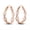 Rose color, variant on MULA European Original Sparkling Weave 925 Sterling Silver Hoop Earrings AAA CZ For Women Jewelry Birthday Gift