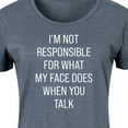 thumbnail image 3 of Instant Message - Not Responsible For Face - Women's Any Way Dress, 3 of 6