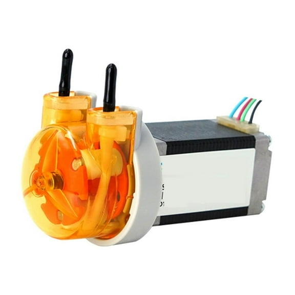 KAS Peristaltic Pump 12V 24V Low Flow Self-priming Pump With Stepper Motor 3 Rotors High Precision Dosing Pump ,Support Speed Adjustment