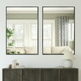 thumbnail image 2 of MAYEERTY 31"x24" Rectangle Wall Mounted Mirror Aluminum Framed Mirror,Black Set of 2, 2 of 5