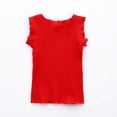 thumbnail image 4 of Girls Sleeveless Tank Top Casual Summer Tee Shirt Blend Basic Toddler Youth Clothes, 4 of 4