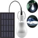 thumbnail image 5 of Bombilla LED solar monocristalina | Lámpara portátil recargable USB para acampar en interiores y exteriores, senderismo, emergencias, pesca | 1.5W 6000-6500K | Panel solar y gancho incluidos, 5 of 7