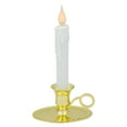 thumbnail image 2 of Northlight LED Lighted Window Candle with Oval Handle Base - 8 - White and Gold, 2 of 5