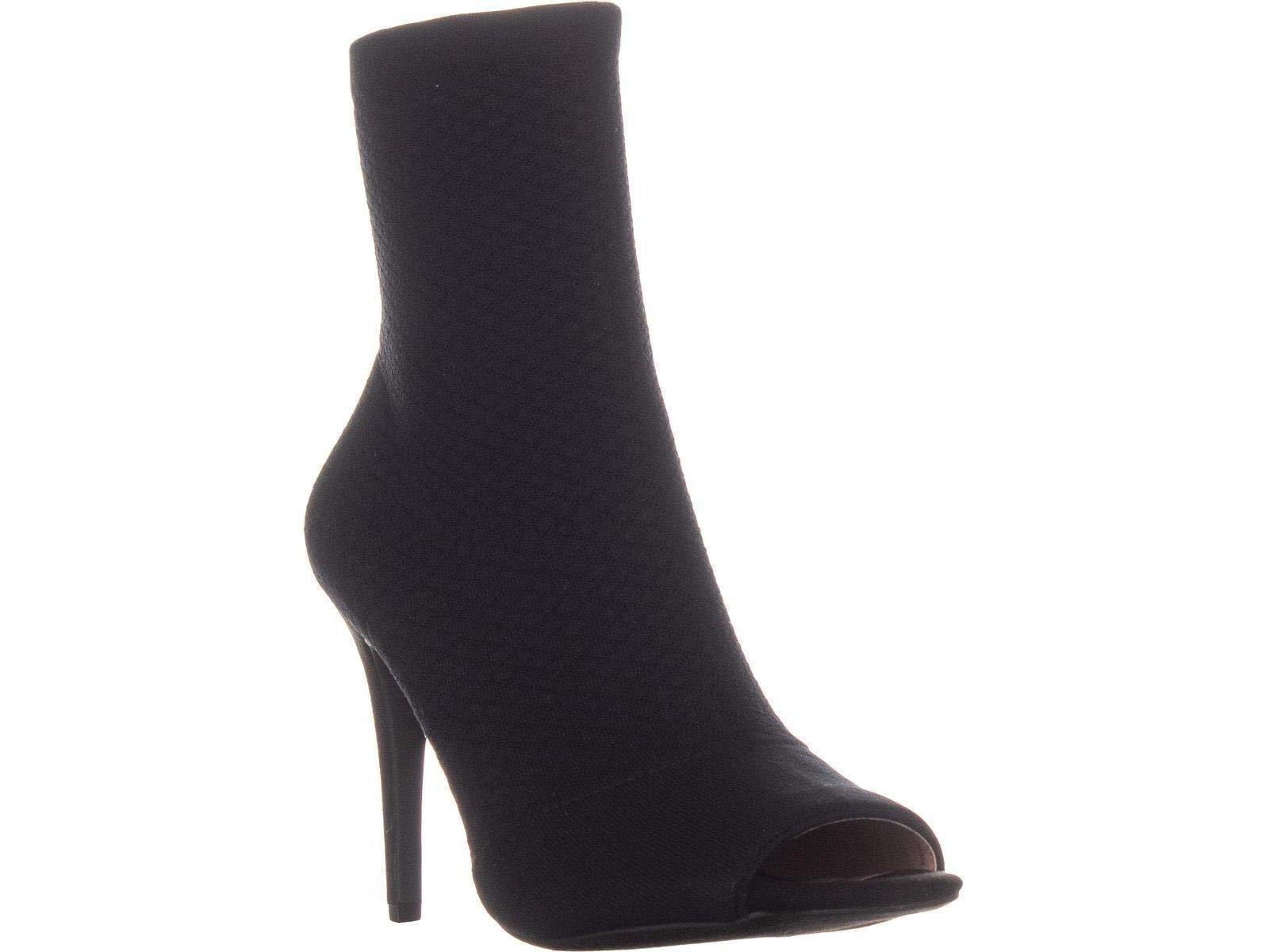 INC International Concepts Women's Rielee Heeled Bootie Black Size 7M