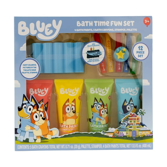 Bluey Bath Time Fun Set, 12 Pieces