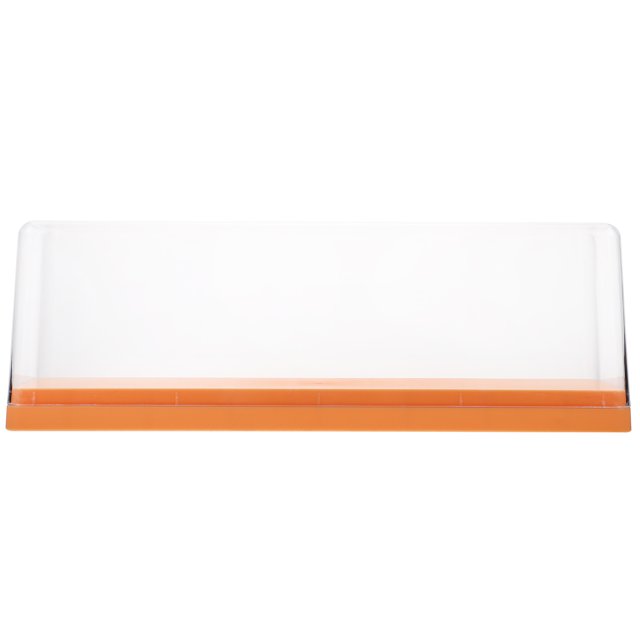 Miangastore Présentoir à Figurines Orange Transparent 1Pcs 13.8x2.6x4.9in
