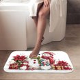 thumbnail image 4 of 1pc Snowman Family Absorbent Non-Slip Bathroom Thickened Flannel Rug Decor,Soft,Quick Drying,Suitable For Indoor/outdoor Use,Bathrooms,Bedrooms,Kitchens,Terrace,Laundry Rooms,16"x24", 4 of 9