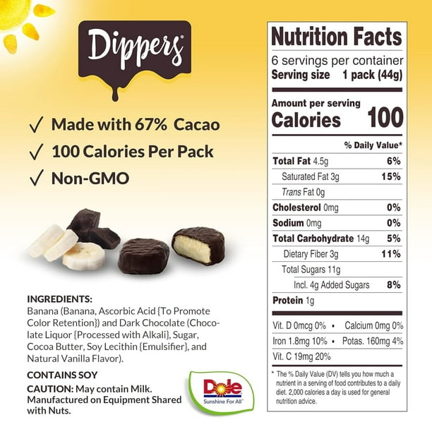 Dole Chocolate Covered Fruits - Office Breakroom Snack Option