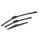 thumbnail image 1 of Unique Bargains 1 Set de cuchillas de limpiaparabrisas delanteras y traseras para automóvil, aptas para Toyota RAV4 2006-2012, color negro, 1 of 6