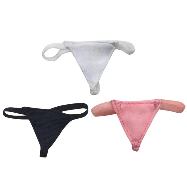 3pcs / Set 12 '' de Acción Accesorio de Juguete 1/6 Calzoncillos Femeninos Mujeres CUTICAT Figura de acción ropa