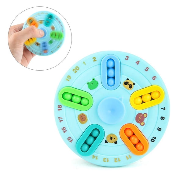 Juguetes De Descompresión De Frijol Giratorio De Doble Cara Juguetes Portátiles De Dedo Giratorio Juguetes Educativos Para Aliviar La Ansiedad Por Estrés Para Niños / Adultos sonducket FN007762-01