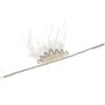 thumbnail image 3 of Party Headband Rhinestone Feather Flapper Headband Hair Band for Thanksgiving, 3 of 5