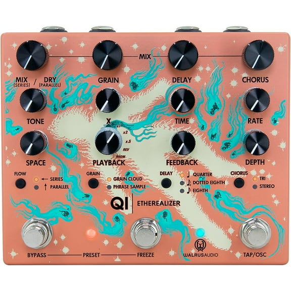 Walrus Audio Qi Etherealizer Multi-Effects Pedal - Terracotta
