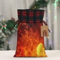 thumbnail image 5 of Rocae Tennis Ball In Fire Print Christmas Drawstring Linen Gift Bag with Drawstrings Treat Bag Goody Present Bags for Christmas Party Favor, 5 of 8