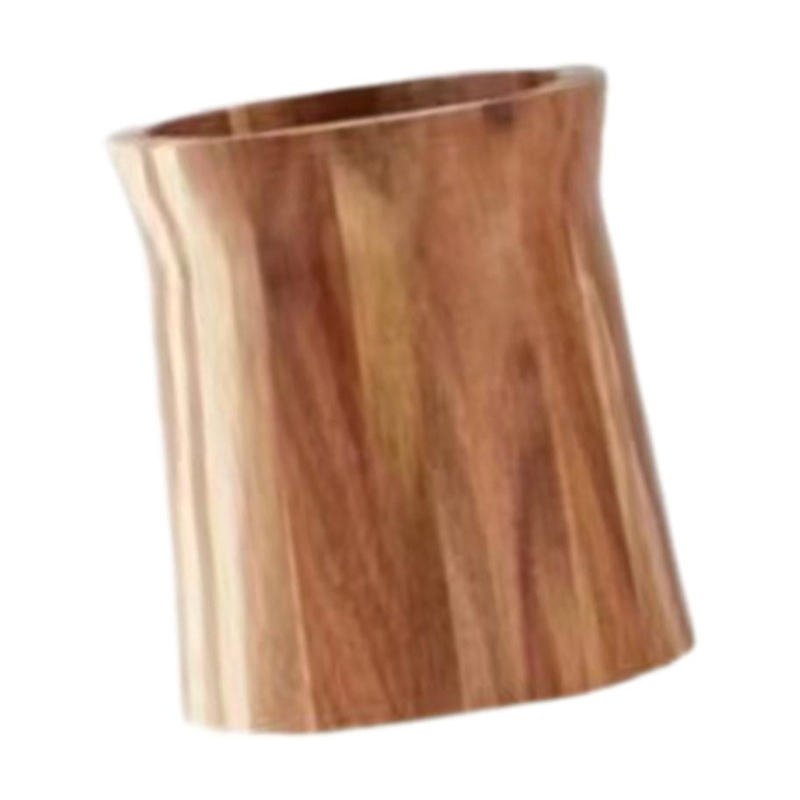 Acacia Wood Crock Rotating Utensil Organizer Countertop Holder Large Capacity for Kitchen Dining Table Parties