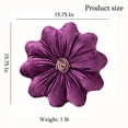 thumbnail image 3 of KOGITI Flower Pillow Cushion Round Decorative Throw Pillow,for Sofa Bed, Soft Round 15.7 Velvet, 3 of 8