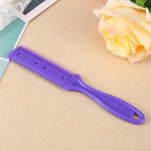Professional Haircut Blade Comb,Dual Sides Cutting,Dual Sides Cutting Slim Haircuts Blade Beauty Salon Home Hairdressing Hair Trimmer Comb Purple