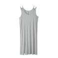 thumbnail image 2 of QUINDOS Pajamas for Women Plus Size Midi Long Nightgowns for Women Hem Split Sleeveless Sleep Dress Casual Solid Comfortable Loose Home Wear Night Dress, 2 of 5