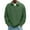 #050-Army Green, variant on Donemore Men's Solid Color Long Sleeve Turn-Down Collar Knitted Pullover Sweater Breathable Casual Versatile