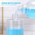 thumbnail image 4 of KAKOWELY 4pcs 500ml Empty Lotion Bottles Containers Plastic Toiletry Bottles Refillable Emulsion Liquid Soap Container Liquid Bottle for Home Travel (Random Pump Color),8.27"X2.36"X2.36", 4 of 5