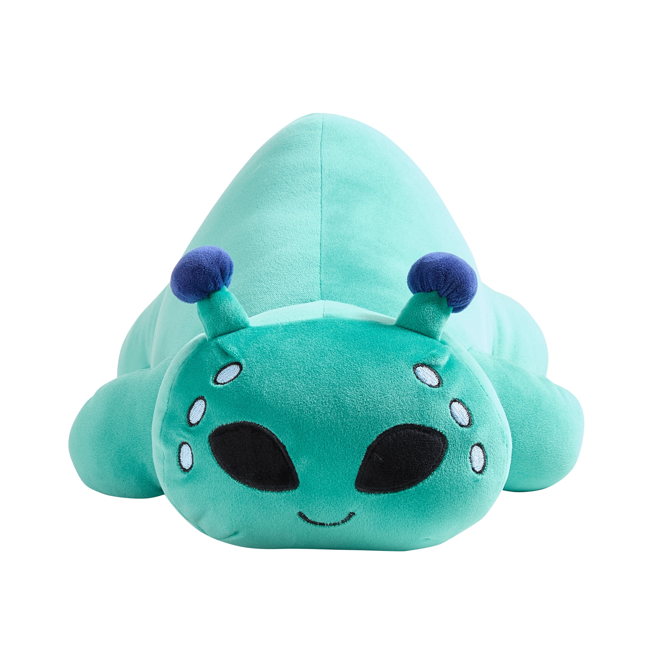 Your Zone Kids Alien Weighted Plush Pillow, 20" x 7", Green