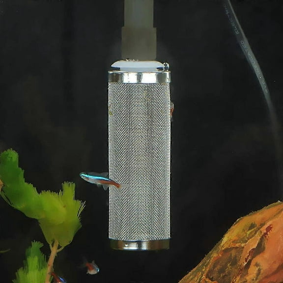 Filter guard net, stainless steel filter inlet guard cover aquarium filter fish tank grill filter protection suitable for fish and shrimp aquarium accessories