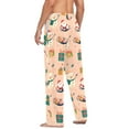 thumbnail image 3 of FORMRS Mens Pajama Pants with Pockets Sleepwear Lounge Bottoms Sizes S-2XL, Beige Christmas Snowman, 3 of 7