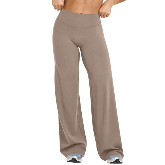 Yoga Pants With Hidden Butt Lift Scrunch Flare Leggings for Women Tummy Control Workout Pants