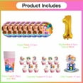 Ms Birthday Rachel 1st Cups Party Supplies Plates Fans Decorations Cake ...