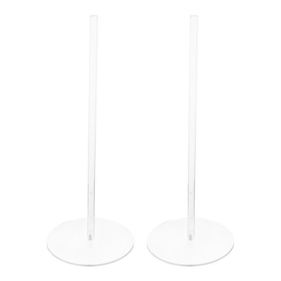 PAMINGONO Donut Stands Acrylic Clear For Event Organizers 2Pcs 11.8x4.9x4.9in