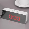 thumbnail image 4 of Yeacher Multifunctional Plastic Mirror LED Night Light Thermometer Digital Wall Clock Lamp Alarm Clock, 4 of 7