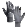 thumbnail image 1 of Guantes de invierno Guantes cálidos con dedos para pantalla táctil Guantes para clima frío Térmicos Gris, 1 of 9