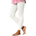 thumbnail image 2 of FNFYFH Womens Ribbed Knit Leggings Soft Stretchy Yoga Pants Fall Leggings Underwear Bottoms, 2 of 9