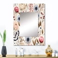 thumbnail image 1 of Designart "Ranunculus Whispers" Floral Wall Mirror, Printed Pink Wall Mirror, Traditional Bathroom Wall Mirror, Decorative Floral Mirror - 24x32 Inch, 1 of 5