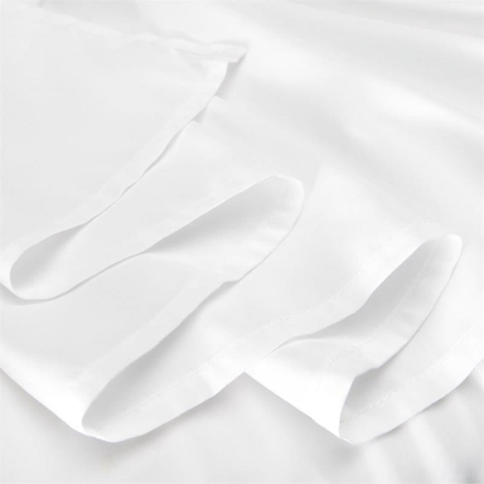 Simply On Bed Skirt Polyester 14 Inch Drop Pleated, Queen, White