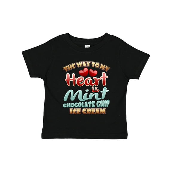 Inktastic Mint Chocolate Chip Ice Cream Lover Boys or Girls Toddler T-Shirt