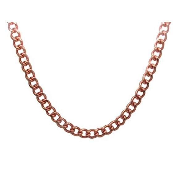 Solid Copper 20 inch chain CN878G - 3/8 of an inch wide