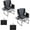 Black, variant on Oversized Directors Camping Chair, 2 PCS Portable Camping Chair for Adults, Lightweight Aluminum Folding Chair with Side Table and Pocket