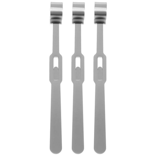 EeaseMX 3 varillas simples para batir miel, suministros para el hogar (plateadas)