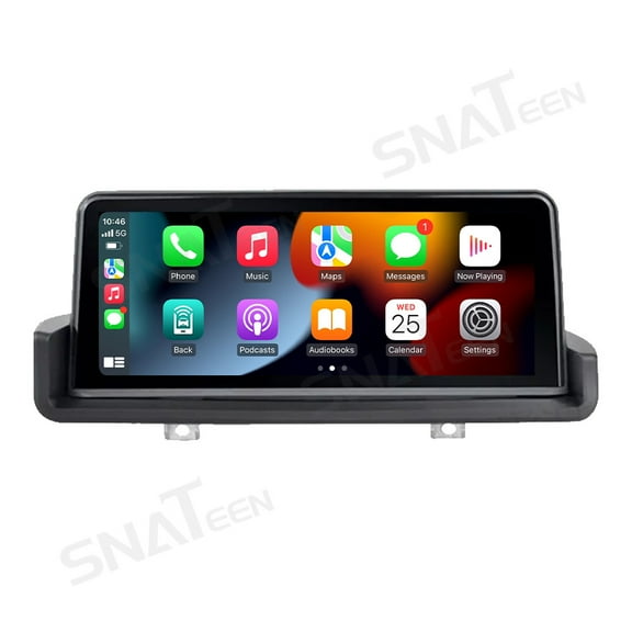 SNATEEN 10.25/12.3 inch Linux Carplay Screen/Radio/Multimedia Player for BMW 3 Series E90 E91 E92 E93 2005-2012 Universal Car Navigation/GPS Upgrade Headunit Display 1080P Touch Screen Replace System